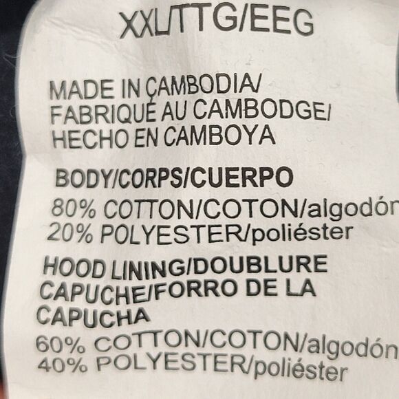 Under Armour Mens 2XL Sweatshirt Wordmark Rival Fleece Hoodie Black Gray - Picture 7 of 10